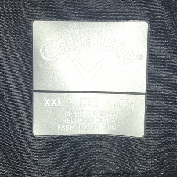 Veste Coupe-Vent Callaway Golf Homme – Noir, Taille M – Microfibre Douce